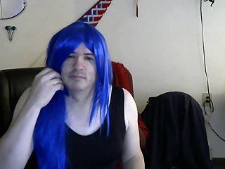 new blue wig