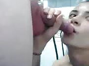 blowjob on webcam cumshot in mouth