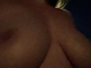 Wife goes for a topless evening walk in public