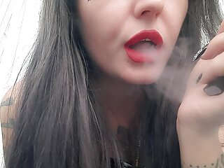 Smoking Fetish, Sexy Smoking Fetish, Tattooed, Smoking