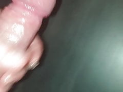 Really huge cum while watching porn