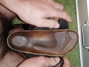 Sperm in my wifes birkenstock 