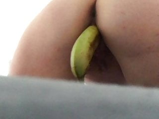Love huge banana in pussy - a  fruit solo 