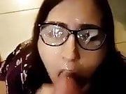Cum on wife glasses