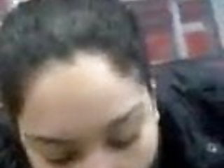 Ass, Public Blowjob, Cum Swallow, Interacial