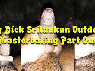 Big Dick Srilankan Outdoor Masterbating Part One