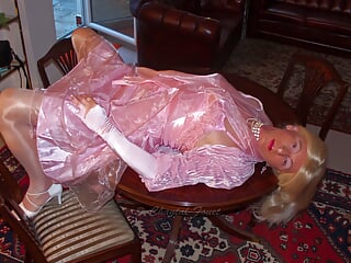 Pink Satin Sissy On Offer