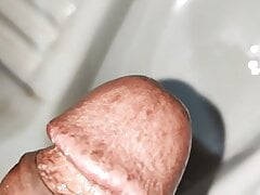 Peeing part 1 .. Indian brown cock pink head