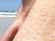 Dick flash on the beach