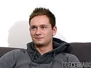 British bloke Nathan Brookes wanking solo after interview