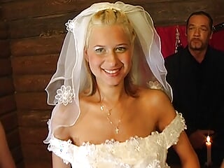 Gangbang with big busty bride