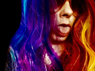 Rainbow hottie rainbow cocksucker lollipops 