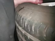 Cock crushed by tires