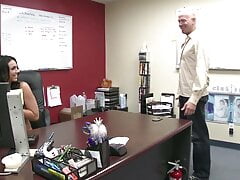 Tiffany Taylor big tits gets her pussy fucked in the office