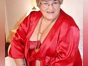 Various granny's in red lingerie