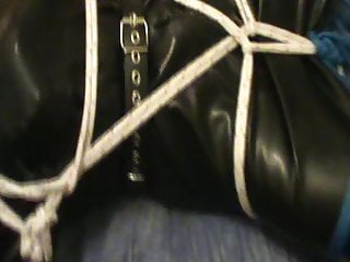 Hogsacked rubberslave is under his Master&#039;s boots - I