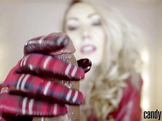 Candy May, Candi, Leather Gloves, Blond