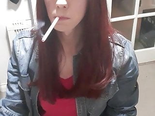 Smoking Tranny With All White
