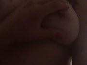 Very quick clip of wife riding me. Tits 
