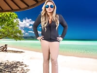 Monster cock ladyboy cums in pants on public beach lucas nathan king | Tranny Update | Porn videos